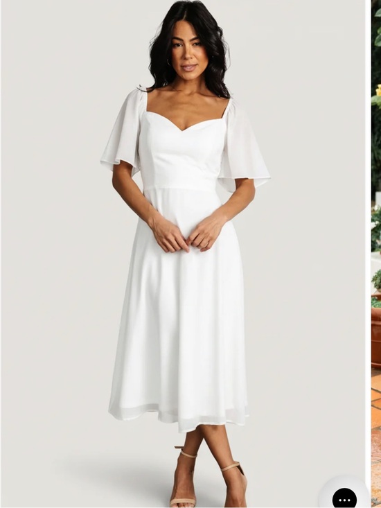 Baltic Born Dresses & Skirts - Baltic Børn Colette sweetheart midi dress white XL NWT bridal graduation wedding